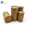 Tube de papier Kraft brun de qualité alimentaire, cylindre écologique en forme de thé, emballage de soins de la peau, biscuits, cosmétiques, artisanat, cylindre en papier