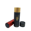 Cylindre en carton Kraft biodégradable, tube en papier, matériaux recyclés, impression estampillée pour bougies et bouteilles thermos, emballage cadeau