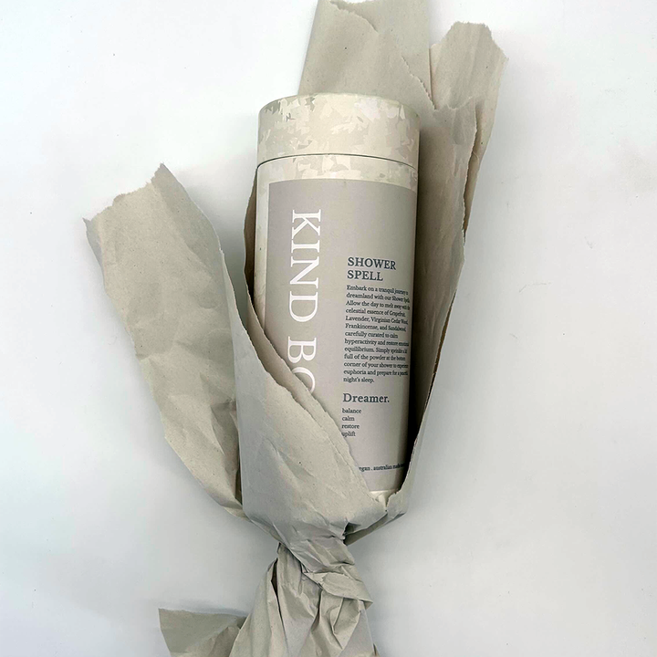 Tube d'emballage rond en carton biodégradable, fait à la main, sans plastique, 100%, pour bouteille de parfum, huile essentielle