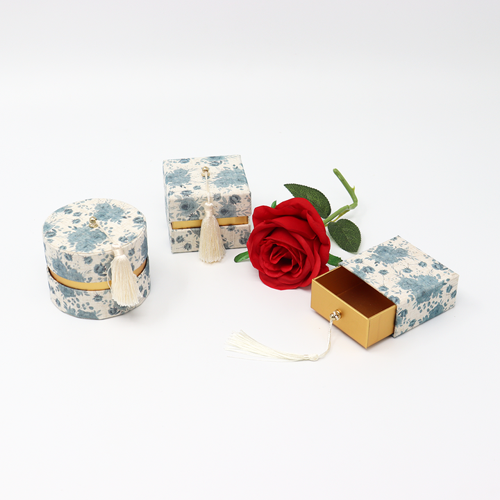 Boîte cylindrique en carton pour bijoux de luxe, emballage en Tube de papier pour montre, pierres précieuses, boucles d'oreilles, Bracelet, collier, bague