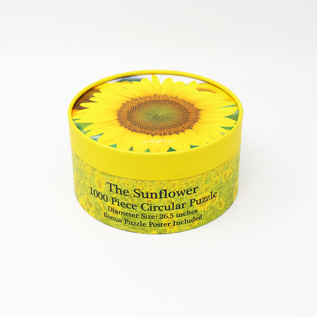 Emballage fait sur commande écologique de tube de papier de boîte de cylindre de carton d'emballage de métier pour le puzzle de jouet d'enfants