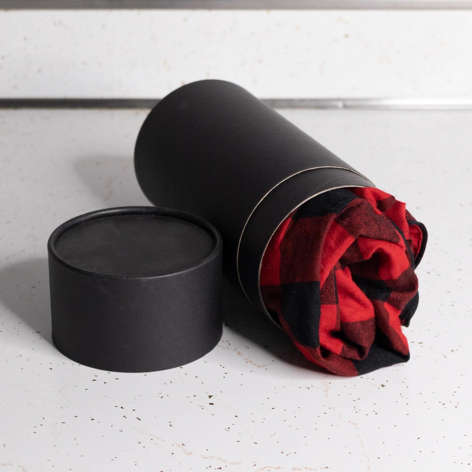 Boîte de tube de papier d'emballage de pot cosmétique de Kraft biodégradable de crème de carton de cylindre rond recyclable fait sur commande