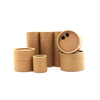 Tube rond fait sur commande de cylindre de carton d'Eco de papier kraft avec l'emballage supérieur de poudre de récipient de sel d'épice de tube de papier de secoueur