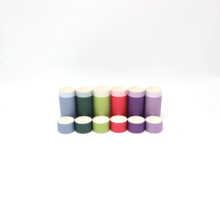 Emballage fait sur commande écologique de tube de papier de boîte de cylindre de carton de catégorie comestible pour le thé de café