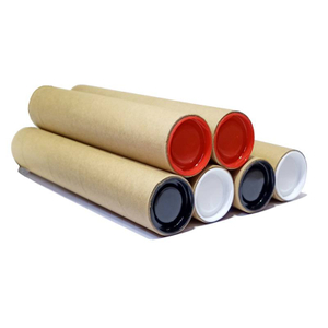 Tubes d'expédition personnalisés blanc marron noir, emballage écologique, noyau de tube en papier sur mesure, solutions de tubes d'expédition pour affiches
