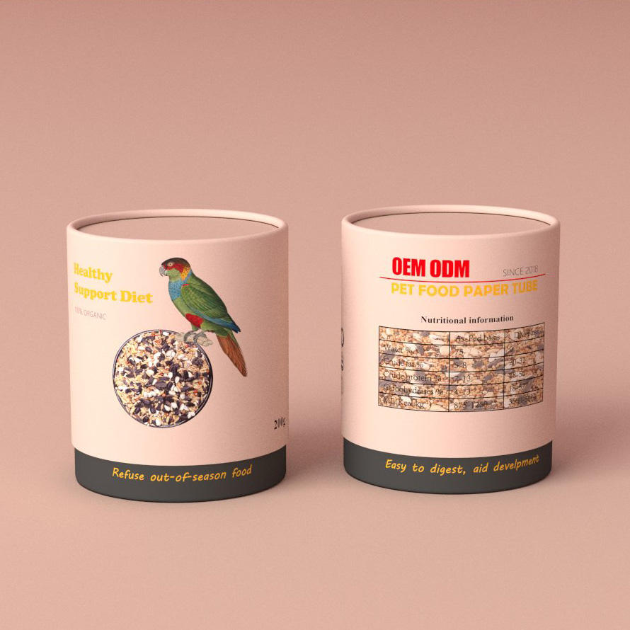 Cylindre biodégradable d'impression personnalisée, papier alimentaire, carton, sacs de boîte à thé de qualité supérieure, emballage de boîte à tubes pour emballage de thé en vrac