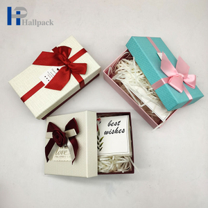 Boîte en carton de papier en gros ruban Bow emballage boîte-cadeau en carton
