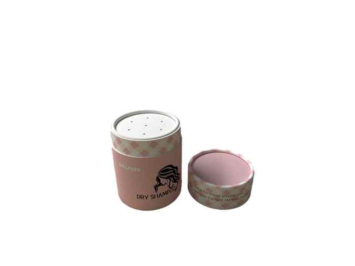 Nouveau tube de papier de conception adapté aux besoins du client avec l'emballage compact de caisse de poudre de tamis