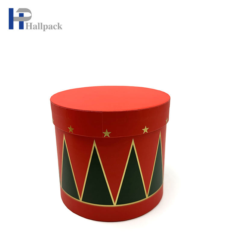 Cylindre d'impression personnalisé, emballage en carton de Style de noël, coffret cadeau, boîte à jouets, emballage en papier, Tube