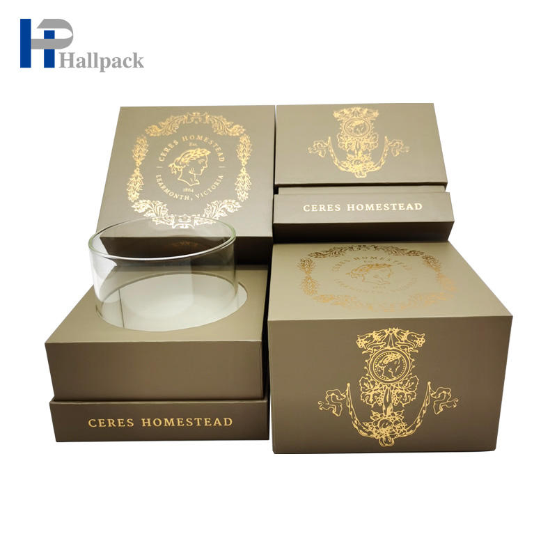 Boîtes d'emballage cadeau faites à la main, boîte carrée en papier, tasses en papier Kraft