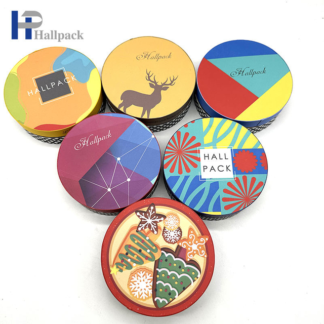 Emballage fait sur commande de tube de papier de cadeau de Noël de sucrerie de catégorie comestible pour l'édition de Noël