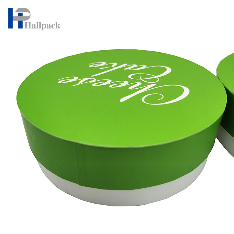 Emballage plat biodégradable fait sur commande de tube de papier de cylindre de gâteau de catégorie comestible