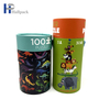 Emballage recyclable de tube de papier de cylindre de puzzle de logo de taille faite sur commande en gros