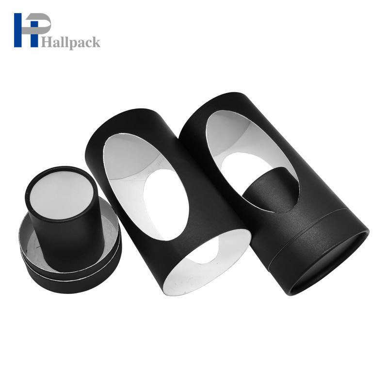 Tube de papier d'affiche de gelée noire de fenêtre de grand tube de papier personnalisé