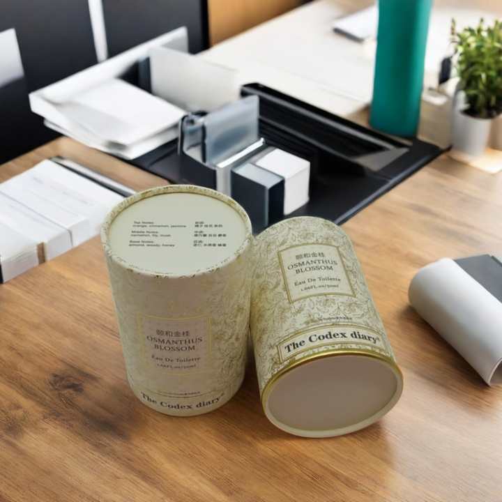 Boîte d'emballage cylindrique imprimée de qualité alimentaire, Logo rigide personnalisé, café, thé, carton, Tubes ronds en papier artisanal