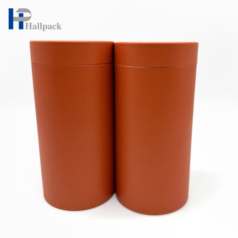 Chapeau vide écologique de torsion construit dans le tube de papier de cylindre de bouteille en plastique