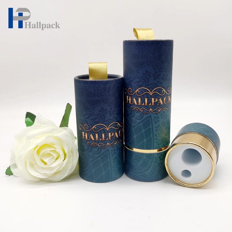 Tube de papier cosmétique de bouteille d'huile essentielle de tube de papier d'impression polychrome écologique