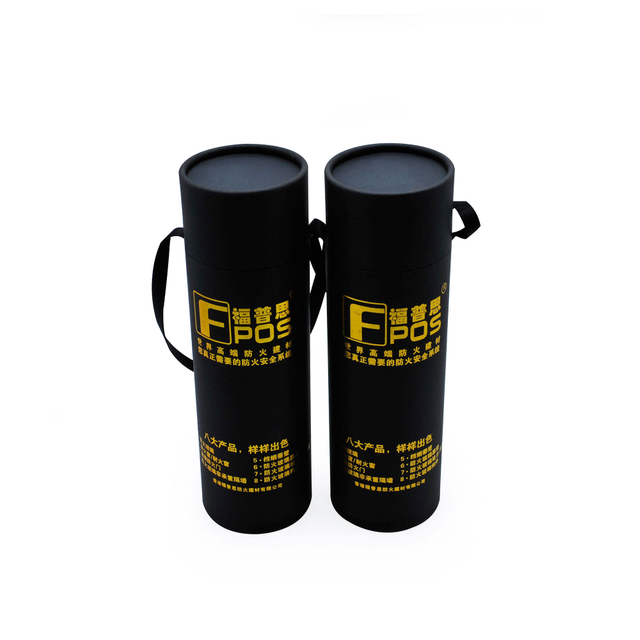 Tube de papier d'emballage en papier kraft créatif fabriqué en usine en Chine avec emballage de poignée