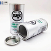 Personnalisez l'impression du tube de papier de forme ronde en carton biodégradable avec couvercle en fer