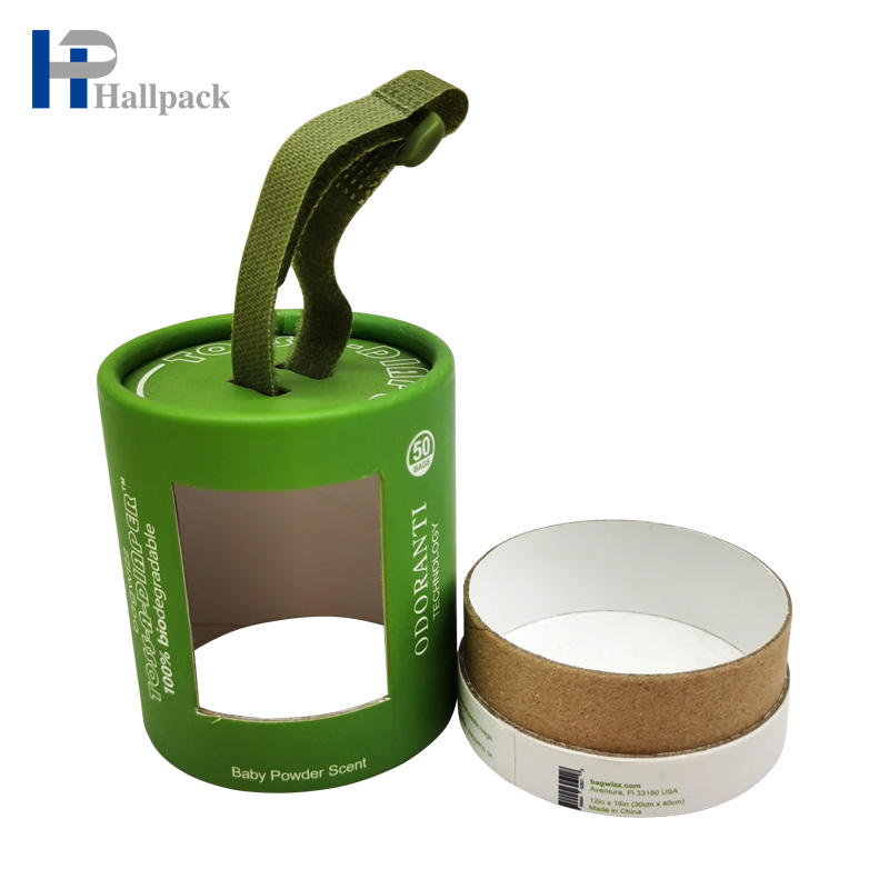 Vieux tube de papier déodorant d'épice de tissu de cylindre avec la fenêtre de PVC