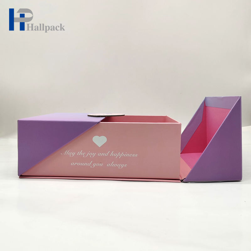 Le logo fait sur commande écologique réutilisent la boîte d'emballage de carton de belle conception de style
