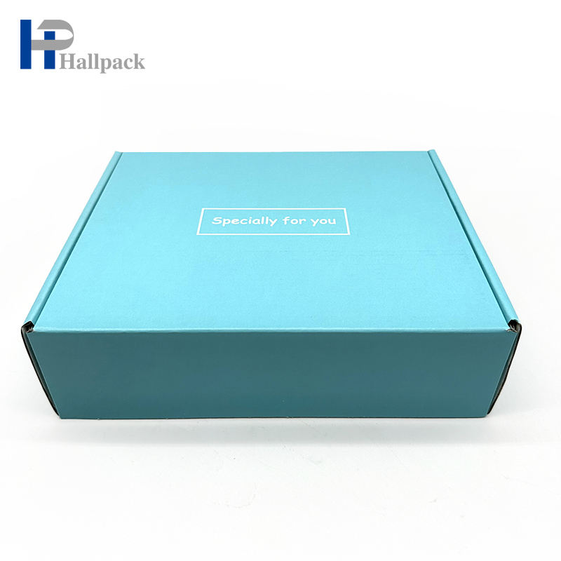 Boîte en carton de papier de boîte d'emballage de cadeau de Bule rose de logo fait sur commande en gros