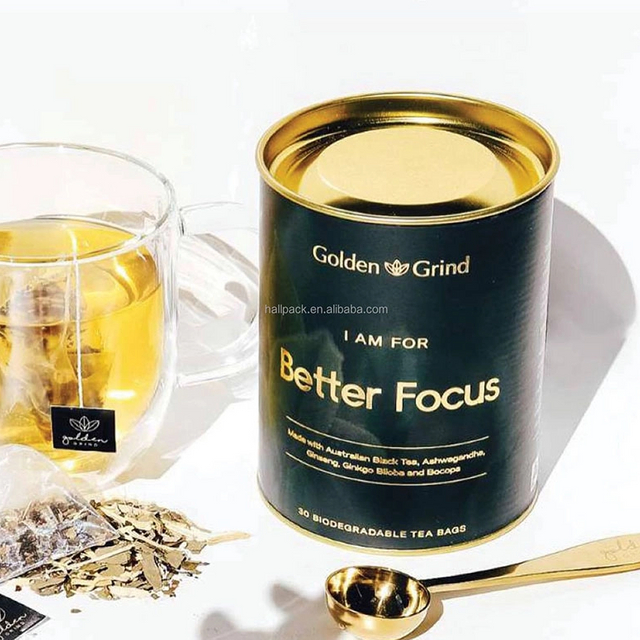 Cardboard personnalisé Papier d'emballage de thé en papier alimentaire de cartouche de qualité alimentaire