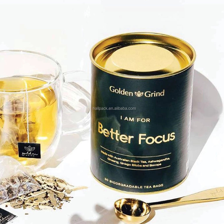 Cardboard personnalisé Papier d'emballage de thé en papier alimentaire de cartouche de qualité alimentaire