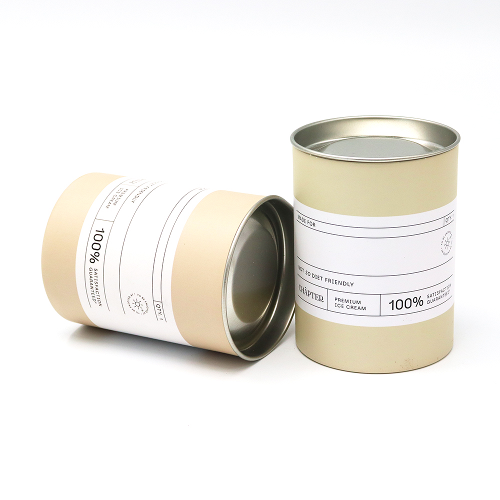Conteneurs en papier à thé en carton rond biodégradable pour le thé