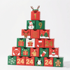 Biodégradable Custom Logo Christmas Avent Calendar Box Packaging