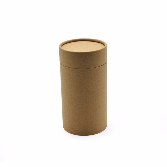 Boîtes d'organisation rondes rigides en papier recyclé de haute qualité, ensemble de tubes en papier, tube en carton rond personnalisé, cylindre d'emballage de thé