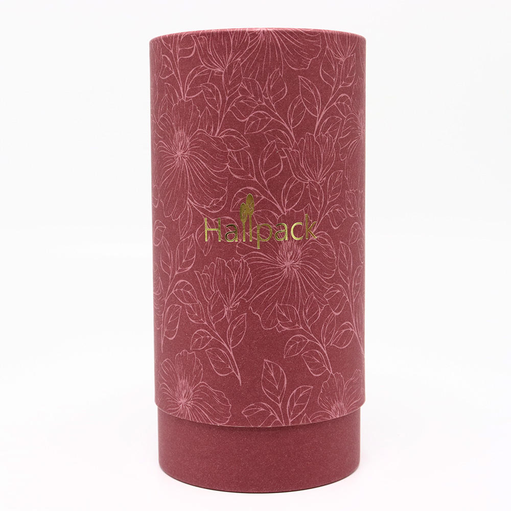 Carton Kraft recyclable pour le stockage, boîtes de tubes d'emballage de T-shirt, papier artisanal gaufré rond biodégradable