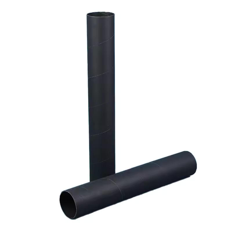 Emballage de tube de papier de cylindre biodégradable noir de noyau de tube de papier d'artisanat de haute qualité