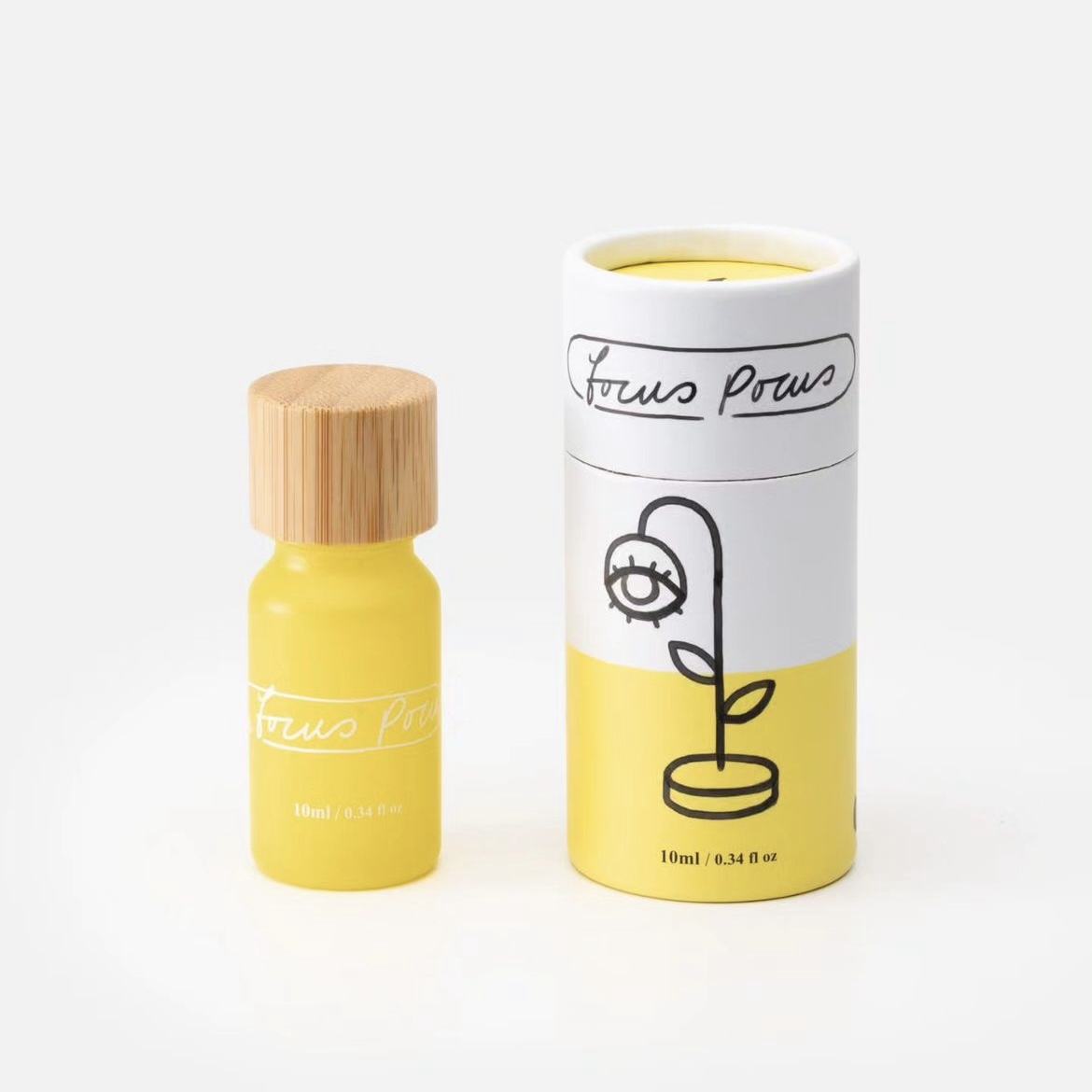 Cylindre en carton rond en papier pour parfum d'huile essentielle, impression personnalisée, Tube d'emballage en papier pour soins de la peau et cosmétiques, 30ml 50ml 100ml