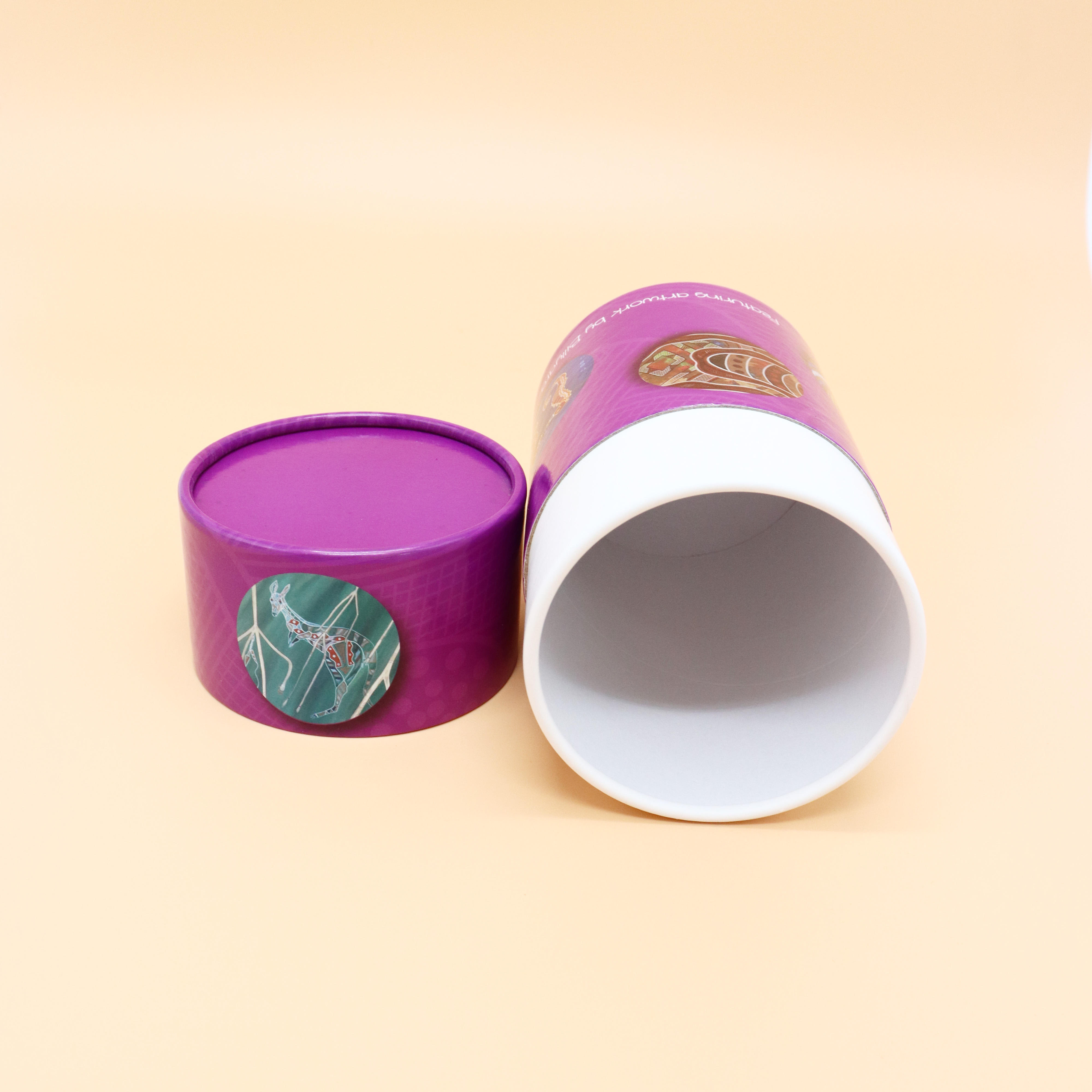 Tube coloré adapté aux besoins du client par puzzle de carte d'apprentissage de bébé de cylindre rond