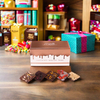 Boîtes colorées personnalisées boîte d'emballage cadeau de bonbons au chocolat, boîte en papier, boîte d'emballage de chocolat en carton