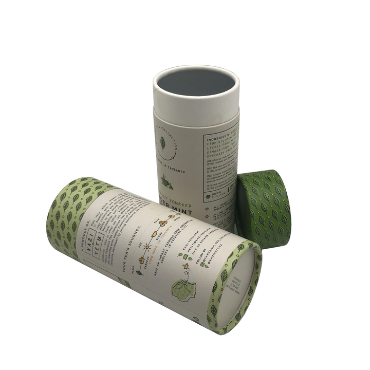 Tube de papier de cadeau d'emballage de boîte en carton de papier d'impression couleur de catégorie comestible célèbre