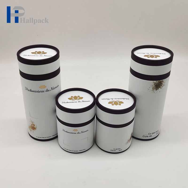 Tube de papier d'emballage de bonbons de Noël fait sur commande biodégradable de catégorie comestible de 100%