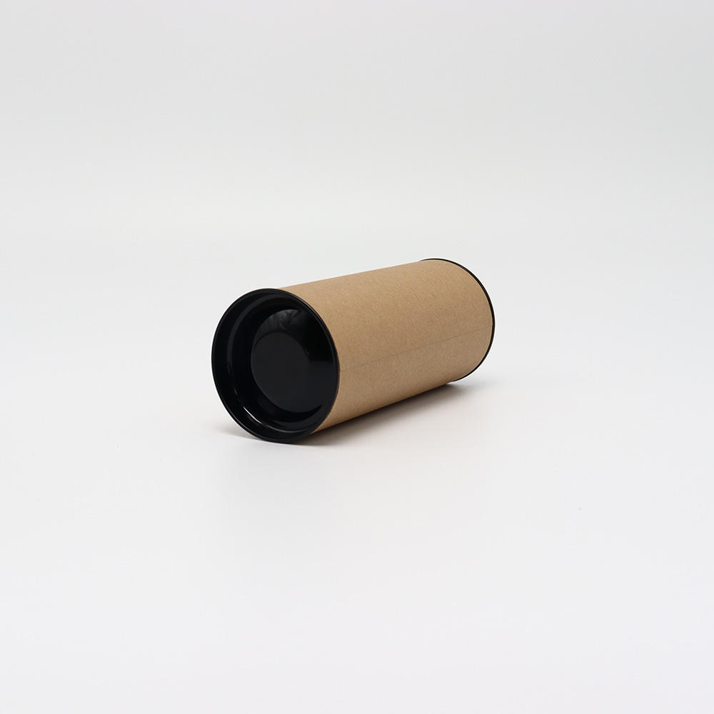 Tube de papier rond de qualité alimentaire, emballage de thé Direct d'usine, papier Kraft entièrement artisanal, Protection de l'environnement pour échantillon personnalisé