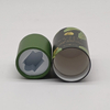 Matériau recyclé biodégradable, impression personnalisée, cylindre en carton dur Kraft, emballage en Tube de papier EVA Neto, huile essentielle