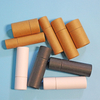 Tube de noyau de papier Kraft brun Tube d'emballage en papier Tube d'emballage de baume à lèvres en papier blanc biodégradable Deadorant brillant à lèvres Push Up