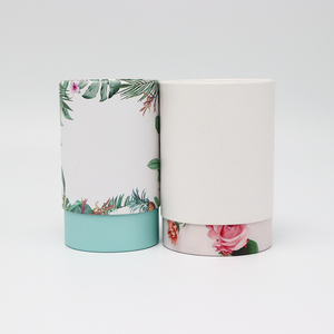 Boîte faite sur commande écologique de cylindre de carton de catégorie comestible avec l'emballage de tube de papier de couverture en métal pour le thé de café de noix