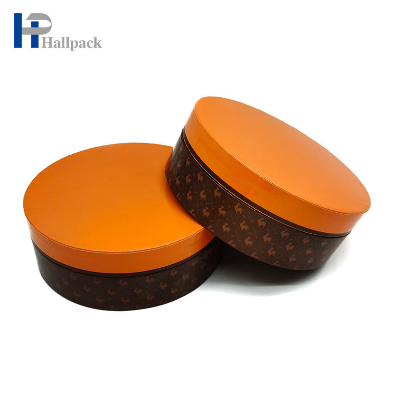 Emballage adapté aux besoins du client de tube de papier emballé par boîte de cylindre de carton de catégorie comestible écologique de conception pour le gâteau au chocolat de biscuit
