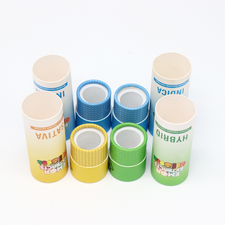 Emballage cosmétique personnalisé de haute qualité, boîte cylindrique en carton, emballage en Tube de papier pour bouteille de parfum, huile essentielle