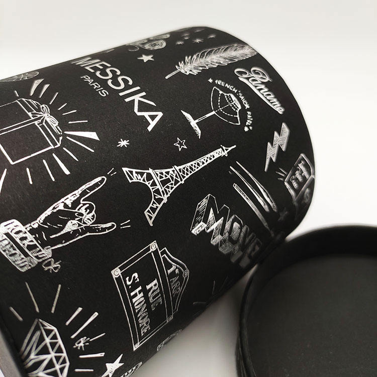 Emballage de tube de boîtes de papier de cylindre rond