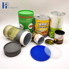 Emballage en papier écologique de qualité alimentaire, conception personnalisée, emballage en Tube de papier de scellage en métal facile à peler pour noix, café, thé