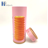 Emballage adapté aux besoins du client de tube de papier emballé par boîte de cylindre de carton de catégorie comestible écologique de conception pour des probiotiques de sucrerie de gâteau