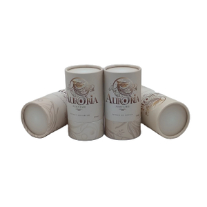 Parfum de conception de paquet de tube de papier de cylindre de carton kraft biodégradable pour le cadeau