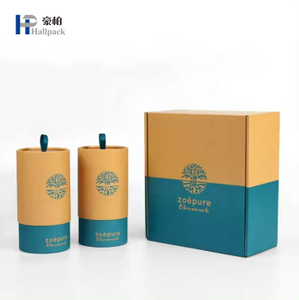 Logo personnalisé 2 pièces papier carton rigide stockage de bougies coffret cadeau petit Tube boîte bougie papier emballage pour bougies