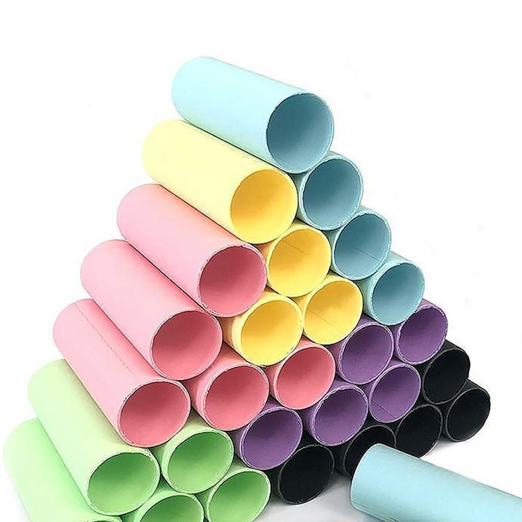 Tubes en rouleau de papier artistique bricolage biodégradables, écologiques et personnalisables, Tubes artisanaux en papier colorés fabriqués à la main